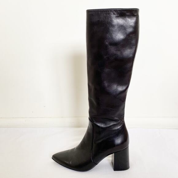 Taryn Rose Michaela Nappa Leather Boot Black Size 5.5 - Picture 2 of 8